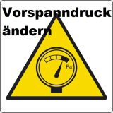 Vorspanndruck-nderung fr Membranspeicher, Puffer und Blasenspe